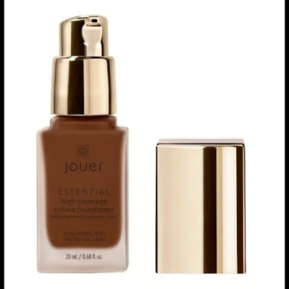 Jouer Cosmetics Essential High Coverage Creme Foundation in Mahogany, NIB - Picture 1 of 2